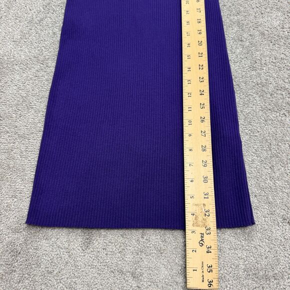 Aritzia Wilfred Saturn Ribbed Knit Bodycon Mini Tank Dress Womens Medium Purple - Picture 10 of 12